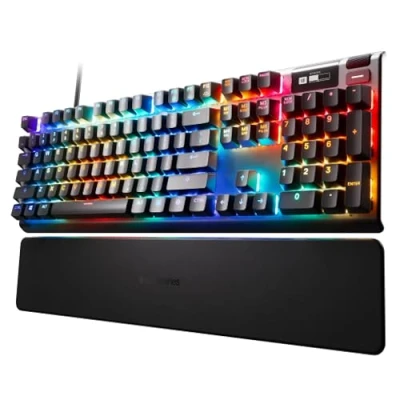 Afbeelding van SteelSeries Apex Pro HyperMagnetic gamingtoetsenbord &#039;s Werelds snelste toetsenbord Aanpasbare activering Oledscherm RGB USB passthrough Franse AZERTY indeling