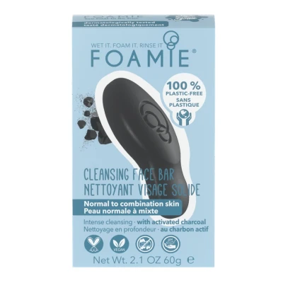 Afbeelding van Foamie Cleansing Face Bar Too Coal to Be True 60 gr