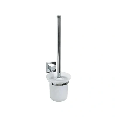 Afbeelding van Toiletborstel Met Houder voor Wandmontage Fackelmann Grijs Complete Set Schroeven en Pluggen