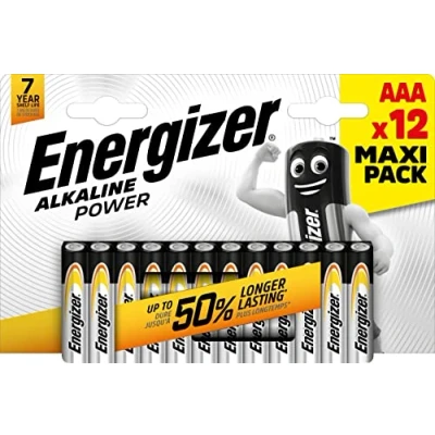Afbeelding van ENERGIZER PILAS ALKALINE POWER E302274600 ENR ALK AAA BP12, standaard