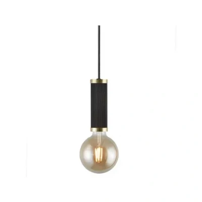 Afbeelding van Nordlux Hanglamp GALLOWAY Hanglamp, messing applicaties, textiel kabel