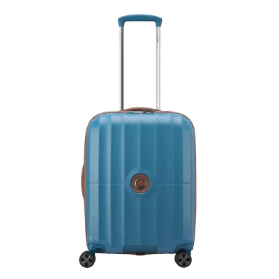 Afbeelding van Delsey St Tropez 4 Double Wheels Slim Cabin Trolley 55 cm Blue