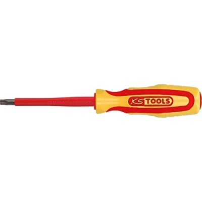 Afbeelding van KS Tools, Schroevendraaiers, Werkzeuge Maschinen GmbH Schroevendraaier met beschermende isolatie voor Torx schroeven aan de (Torx (TX))