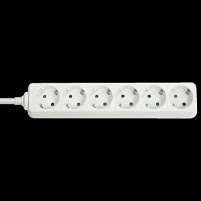 Afbeelding van Lindy 73102 Binnen 6AC outlet(s) Wit power uitbreiding