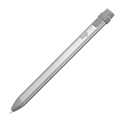 Afbeelding van Logitech Digital Pen CRAYON, Lightning, Wireless, zilvergrijs voor Apple iPad, iPad Mini/Air/Pro vanaf 2018, retail
