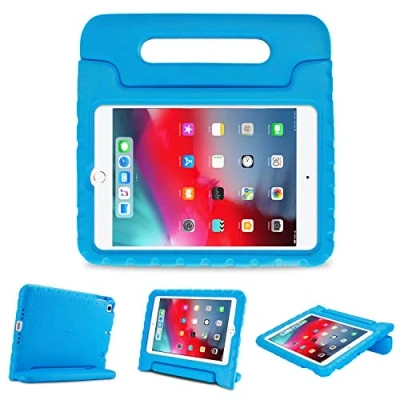Afbeelding van ProCase iPad Mini 5 / 4, kinderhoes, schokbestendig, zachte siliconen hoes voor kinderen, met omkeerbare handgreep, lichte beschermhoes, standaard case cover 2019/Mini 4 2015,