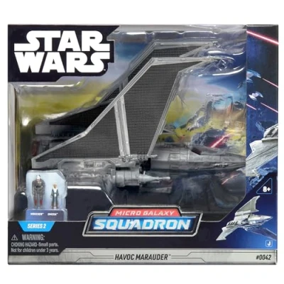 Afbeelding van Bizak Star Wars Micro Galaxy Squadron Meroder Deluxe voertuig 18 cm Wrecker en Omega figuren (62610044)