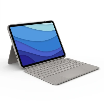 Afbeelding van Logitech Combo Touch Back cover Grijs Tabletcover