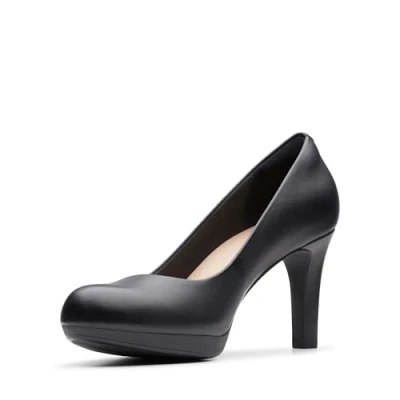 Afbeelding van Clarks Adriel Viola Pumps voor dames, zwart leer, 35.5 EU