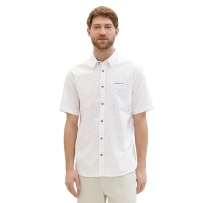 Afbeelding van TOM TAILOR Herenhemd, 34713 White Stripe Design, S