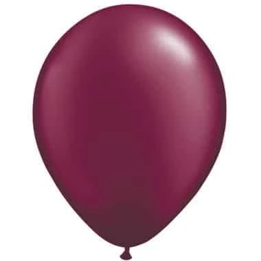 Afbeelding van Bordeaux rode ballonnen metallic 30cm 10 stuks