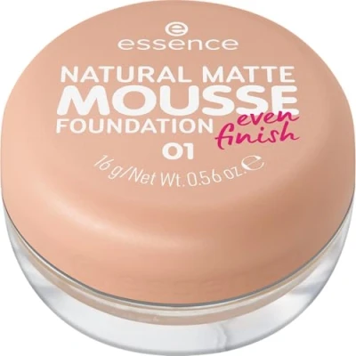 Afbeelding van Essence Natural Matte Mousse Foundation 01 16 gr