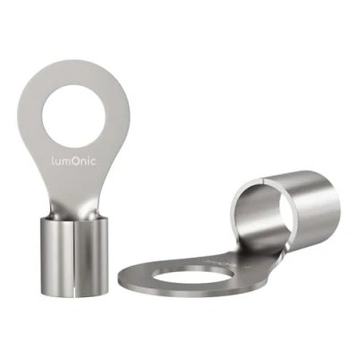 Afbeelding van Lumonic 25x krimpklemmen kaal 4 6mm² I M5 ongeïsoleerd kabelschoenen M5, buisvormige kabelschoen 4mm2 6mm2 ringstekkers, krimpconnector