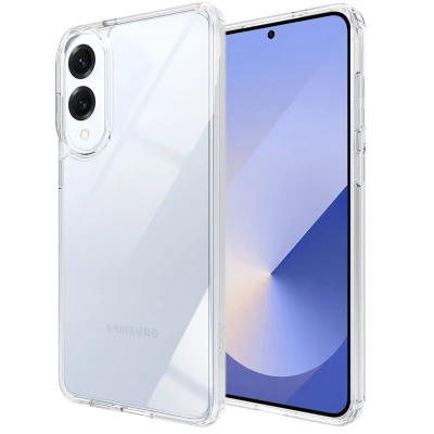 Afbeelding van Samsung Galaxy S25 Edge Hoesje Kunststof Accezz Softcase/Backcover Transparant Telefoonhoesje Shockproof/Valbescherming