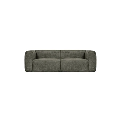 Afbeelding van Woood Bean 3 zitsbank Velvet groen/grijs
