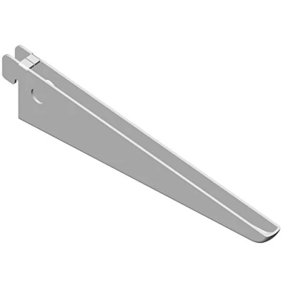 Afbeelding van Element System 18133 00028 U drager plankdrager 2 rijen / stuks 5 afmetingen 3 kleuren/L = 17 cm/wit/voor rekken/wandrail