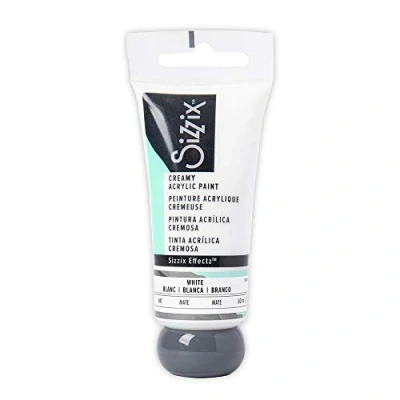 Afbeelding van Sizzix Effectz Romige Matte Acrylverf Wit 60ml, 664559, One Size