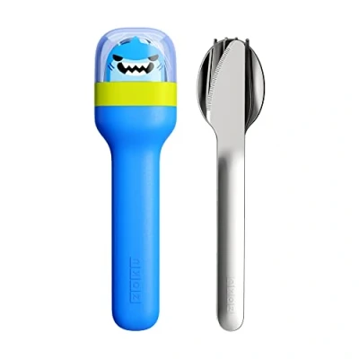 Afbeelding van Bestekset Junior ZOKU in Houder Shark (3 delig)