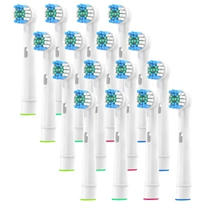 Afbeelding van YanBan 16 stks Vervanging Tandenborstelkoppen Compatibel met Oral b Elektrische Tandenborstel Vullingen, voor Precisie Schoon, Professionele Zorg Borstelkoppen