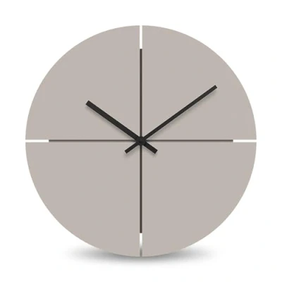 Afbeelding van Cander Berlin MNU 2540 T XXL wandklok, geruisloos, zonder tikken, 40 cm, analoge keuken, woonkamer, modern, vintage, warmgrijs, MDF