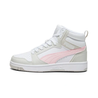 Afbeelding van Puma Rebound V6 Mid sneakers wit/grijs/roze