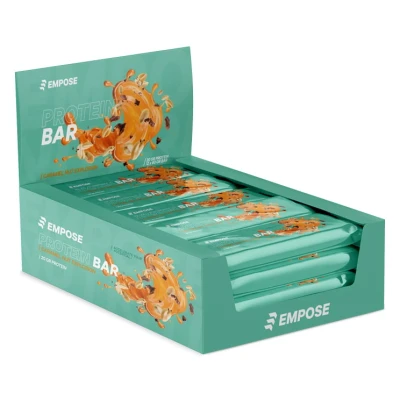 Afbeelding van Empose Nutrition Protein Bar Eiwit Reep Caramel Nut Explosion 60 gram 12 Pack