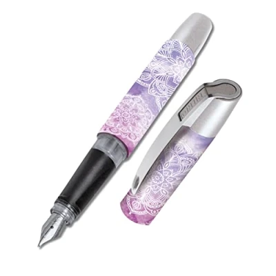 Afbeelding van Online Vulpen Campus Indian Dream, Inktvulpen voor rechtshandigen, ergonomische handgreep, Iridiumpenpunt, standaard inktpatronen, incl. combicartridge blauw, 1 stuk (1 stuk)