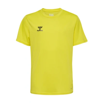Afbeelding van Hummel Essential SS Tshirt basic voor kinderen, Maat: 128, Blazing yellow