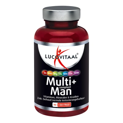 Afbeelding van 2+2 gratis: 3x Lucovitaal Multi + Compleet Man 120 tabletten