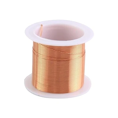 Afbeelding van Magneetdraad, 0,4 mm x 15 m koperlakdraad, geëmailleerde koperdraad voor het maken van sieraden en knutselaars, transformator, inductiespoel