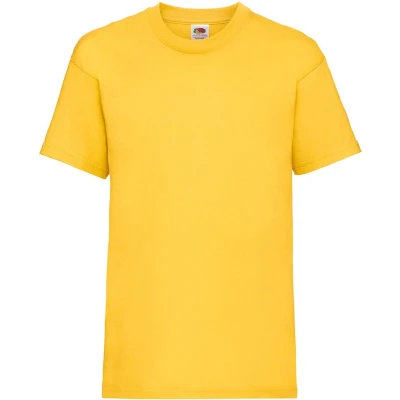 Afbeelding van Fruit Of The Loom Kinder / Kinderen Unisex Valueweight T shirt met korte mouwen (Zonnebloem)