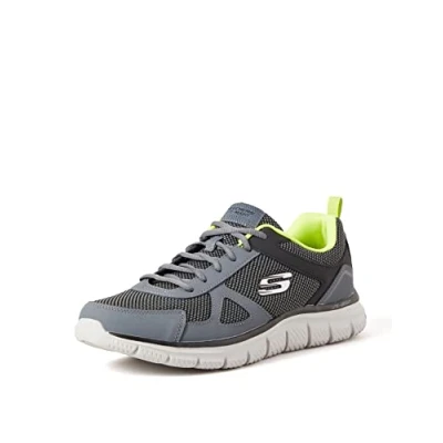 Afbeelding van Skechers Track Bucolo heren Sneakers Low top, Houtskool Lime, 38.5 EU