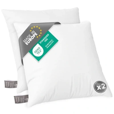 Afbeelding van FAM HOME Zachte Microvezel Kussen 60x70 cm Set van 2 Optimale Steun Voor Nek En Hoofd Hypoallergeen Machinewasbaar Droogbaar