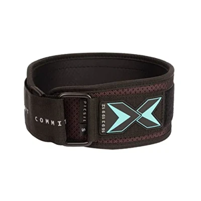 Afbeelding van PICSIL Lumbar Belt voor Powerlifting, Ideaal Squat, Deadlift, Bench Press, Aanpasbare riem met patch ruimte, 2 kleuren, 4 maten (Rood, XL)