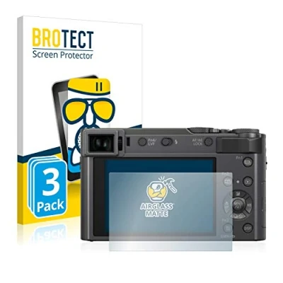 Afbeelding van BROTECT Antireflecterende Glas Screen Protector Mat voor Panasonic Lumix DC TZ200 (3 Stuks) Schermbeschermer [Beschermglas Folie niet Gehard Glas]