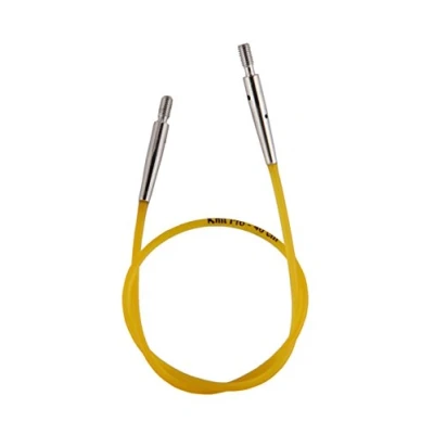 Afbeelding van Knitpro 10631 Geel Kabel 20 cm om 40 verwisselbare naalden te maken
