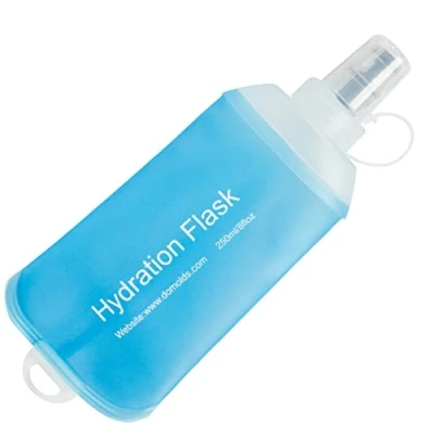 Afbeelding van AXEN 250 ml zachte fles, TPU opvouwbare drinkfles, waterfles voor hydratatiepakket, fietsen, marathon, hardlopen, wandelen