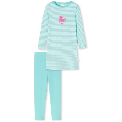 Afbeelding van Schiesser SET Pyjama voor kinderen, Maat: 92, Türkis