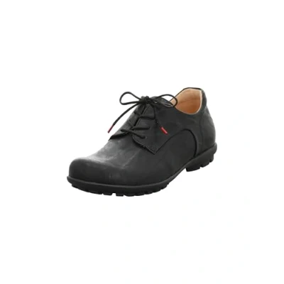 Afbeelding van Think! heren KONG chromfrei gegerbte nachhaltige Halbschuhe, SCHWARZ 0000