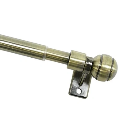 Afbeelding van Gardinia Gordijnroedes voor valletjes Meran incl. 2 steunen en montagemateriaal, uitschuifbaar, diameter: 8/10 mm, lengte: 80 140 cm, antiek messing