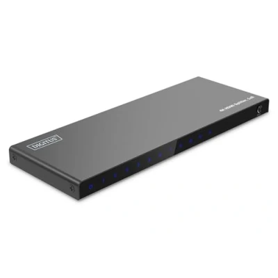 Afbeelding van DIGITUS HDMI splitter 2.0 4k60Hz 1 ingang 8 uitgangen HDR, HDCP, Deep Colour voor TV&#039;s, monitoren, projectoren, PS5, PS4, Xbox Zwart