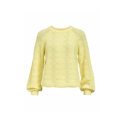 Afbeelding van Object Objflora RE LS NOOS Trui, Dames, Maat: XS, Daffodil