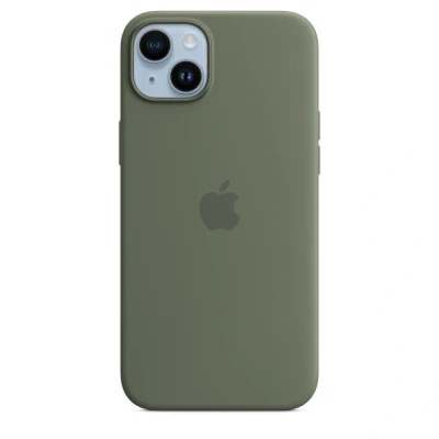 Afbeelding van Apple Silicone Case + MS iPhone 14 Plus Olive