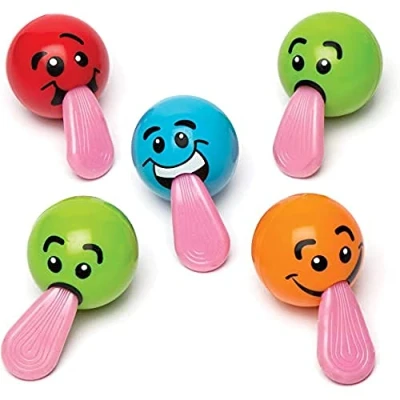Afbeelding van Baker Ross AR492 Grappige gezichten met uittrekbare tong (5 stuks).,gesorteerd