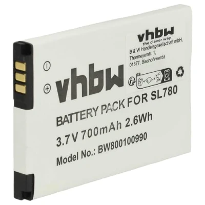 Afbeelding van vhbw Accu compatibel met Siemens Gigaset SL450, SL450A Go, SL450H, SL450HX draadloze vaste telefoon (700mAh, 3,7V, Li Ion)