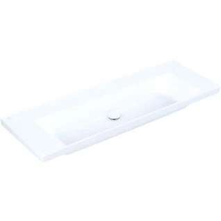 Afbeelding van Villeroy &amp; Boch Subway 3.0 meubelwastafel wit ceramic+ (130 x 47 cm)