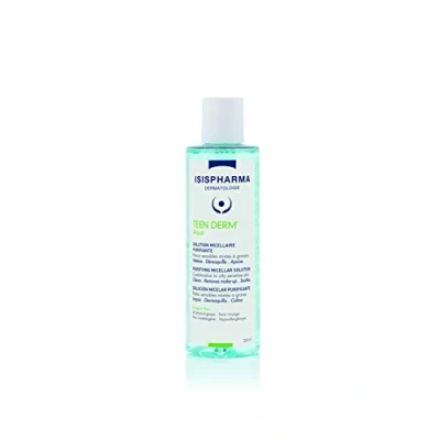 Afbeelding van ISISPHARMA TEEN DERM AQUA Micellaire reinigingsoplossing tegen imperfecties Gecombineerde tot vette gevoelige huid Met zink en boswellia extract Gemaakt in Frankrijk