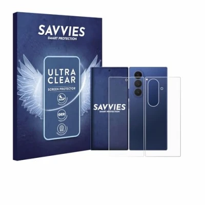 Afbeelding van Savvies Screenprotector voor Samsung Galaxy Z Fold 7 (Voor+Achter) Folie Beschermfolie transparant (18 Stuks)