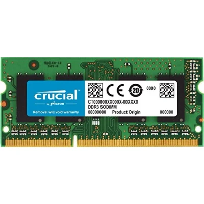 Afbeelding van Crucial CT102464BF186D 8GB geheugen (DDR3, 1866 MT/s, PC3 14900, SODIMM, 204 Pin)
