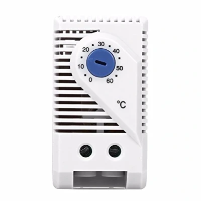 Afbeelding van Compacte thermostaat van 0 tot 60 C, mechanische instelbare elektrische temperatuurregelaar (blauwe knop)